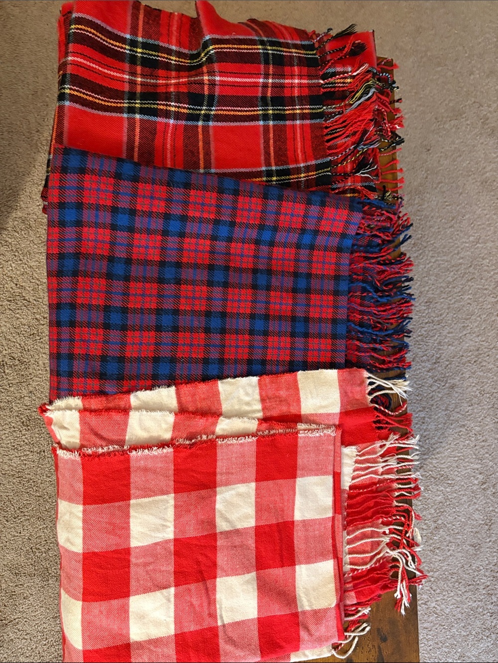 Lot of 3 J Crew factory winter scarfs